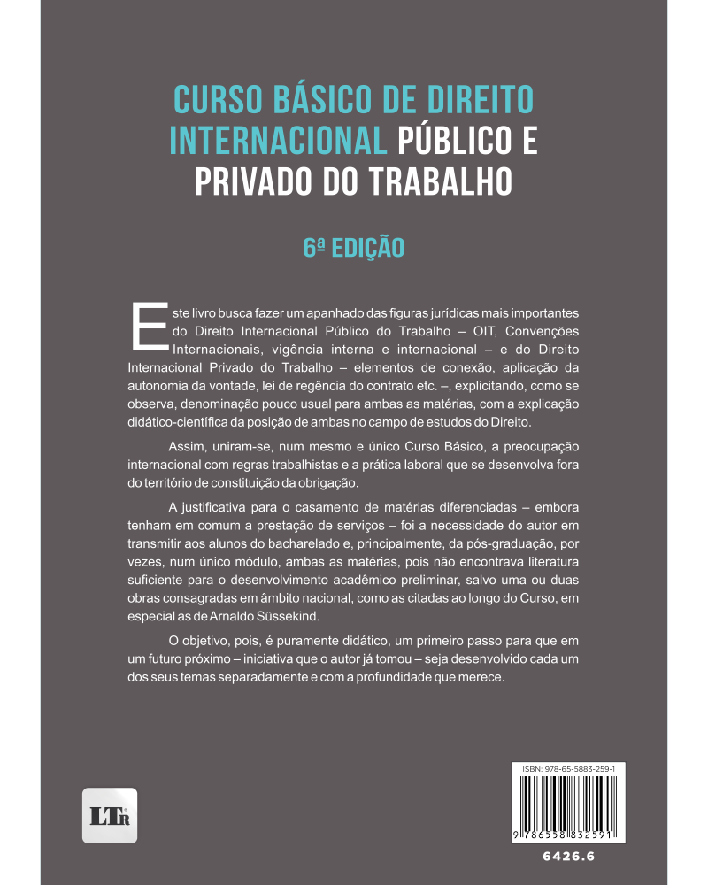 Curso Básico de Direito Internacional Público e Privado do Trabalho