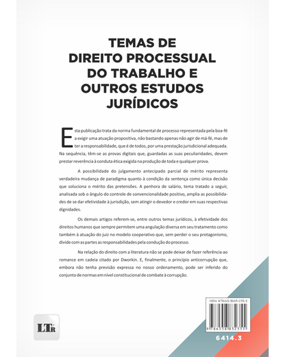 Temas de Direito Processual do Trabalho e outros estudos jurídicos