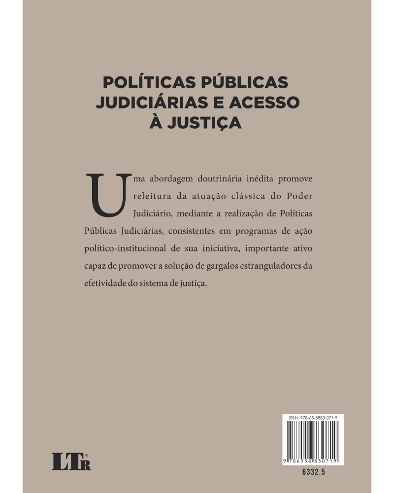 Políticas Públicas Judiciárias e Acesso à Justiça