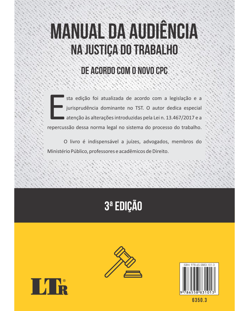 Manual da Audiência Trabalhista na Justiça do Trabalho