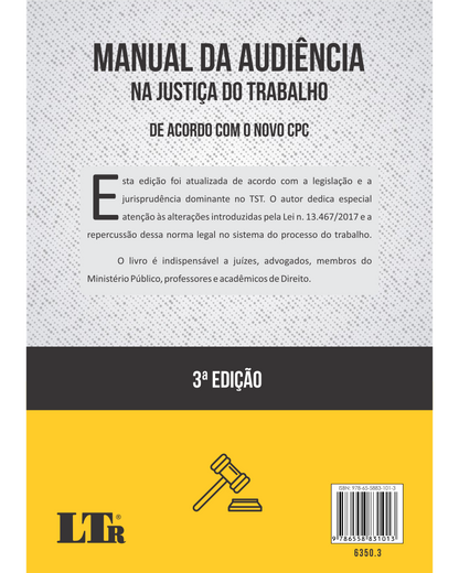 Manual da Audiência Trabalhista na Justiça do Trabalho