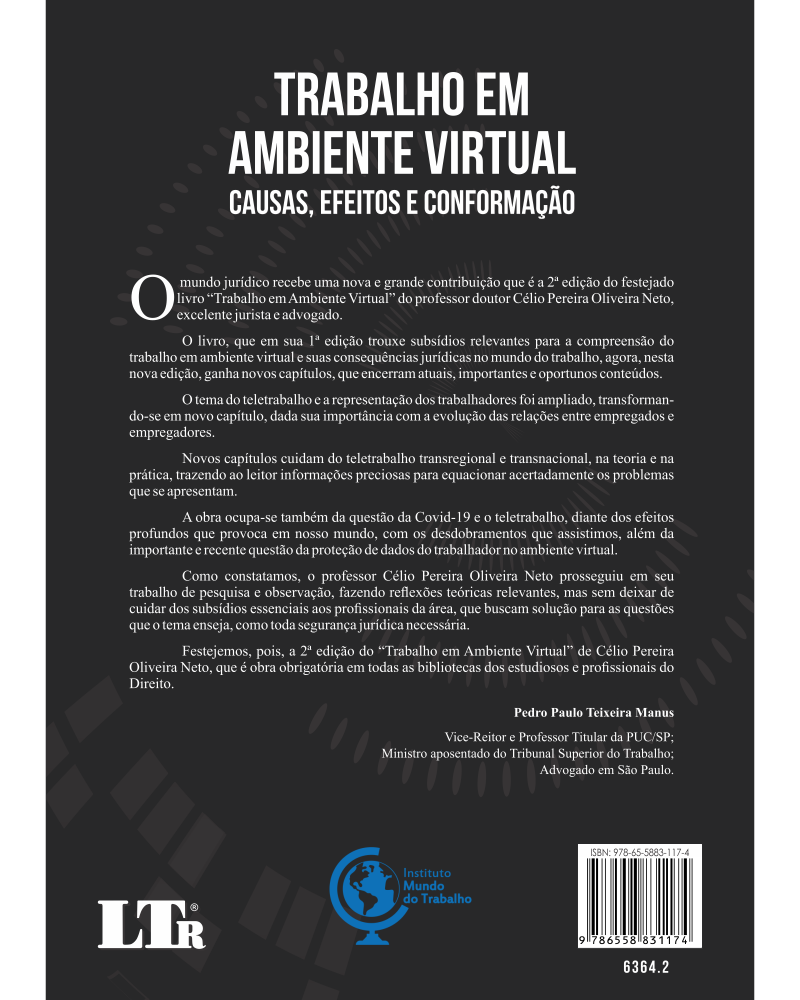 Trabalho em Ambiente Virtual: Causas, Efeitos e Conformação