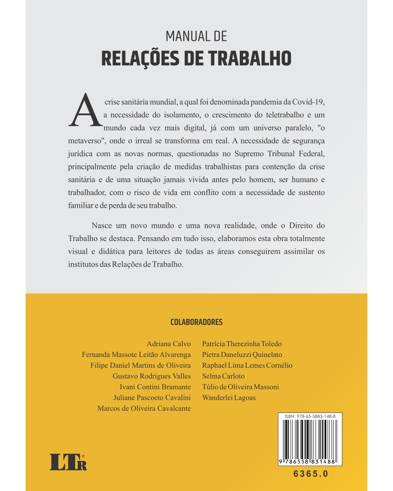 Manual de Relações de Trabalho: Obra ilustrada em visual law e com modelos