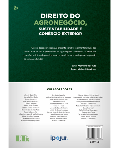 Direito do Agronegócio, Sustentabilidade e Comércio Exterior